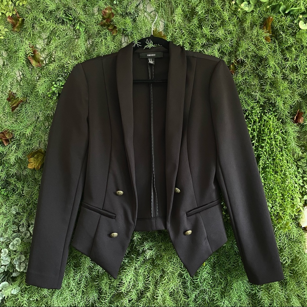 Black blazer with buttons